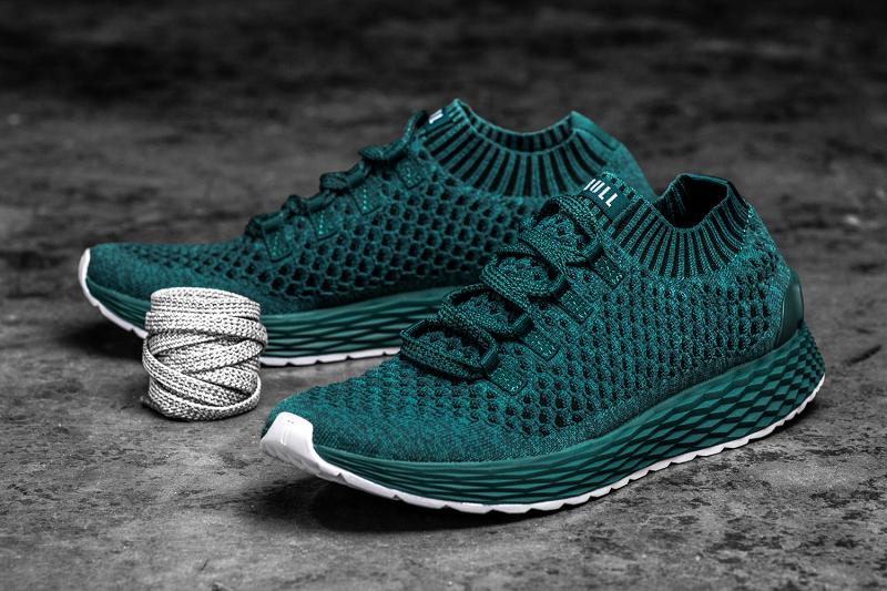 Deep / Turquoise Nobull Deep Teal Knit Runner Women's Running Shoes | CA H1724A